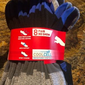 Men’s 8 Pair No Show Socks